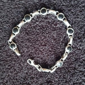 925 sterling silver stamped bracelet
